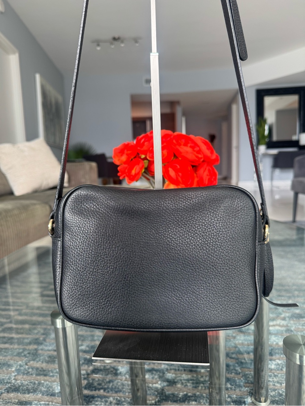 🔥 Gucci Soho Disco Crossbody Bag – Black Pebbled Leather Excellent Condition - Picture 3 of 11